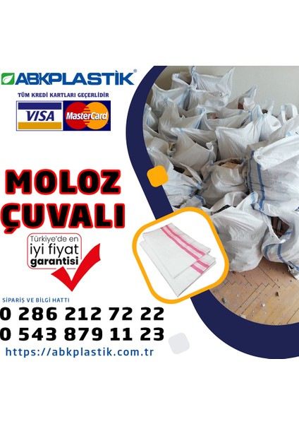 ABK PLASTİK Saman Moloz ve Taşıma Çuvalı 50 x 80 cm 20'li fiyatları
