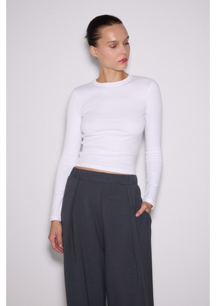 x Ngulincetin Bisiklet Yaka Uzun Kol Üst