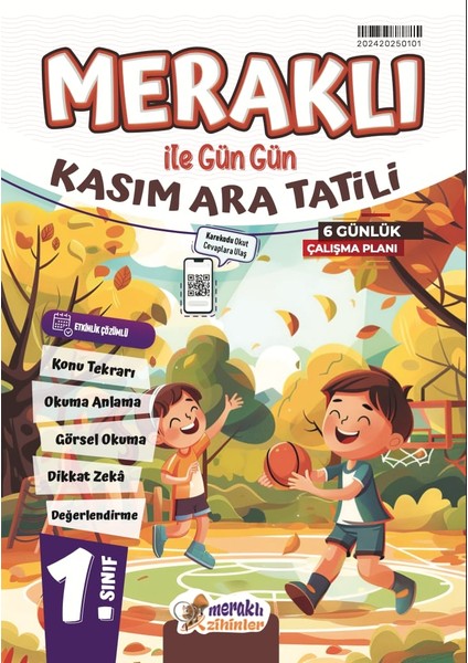 1.sınıf Meraklı Ile Gün Gün Kasım Ara Tatili Kitabı