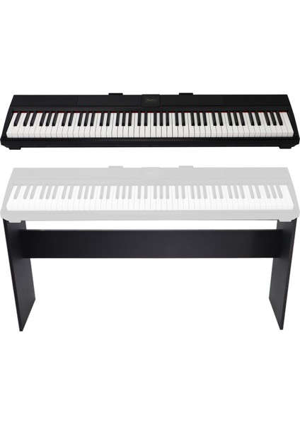 Jwin Sapphire SDP-110 Çekiç Aksiyonlu 88 Tuşlu Dijital Piyano + Tabure - Siyah fırsatları