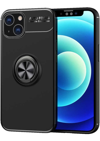 iPhone 14 Kılıf N7TH Ravel Silikon Kapak-Siyah