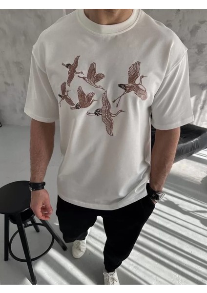 Mdb Unisex Nakış Işlemeli Thirt Beyaz fiyatları