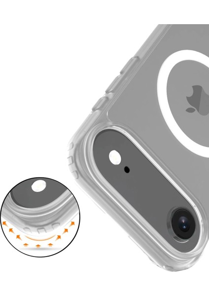 Allzey Joko Apple Iphone 17 Air Jota Magsafe Kapak - Şeffaf modelleri