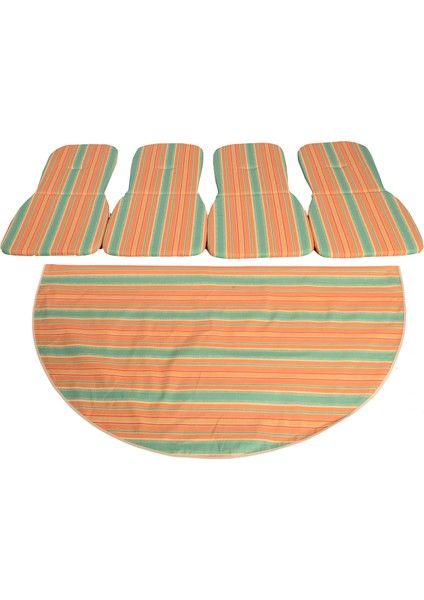 Delüks ( 4+1 ) Masa Örtülü Midiset Yeşil MAJÖR-15381 - 21381