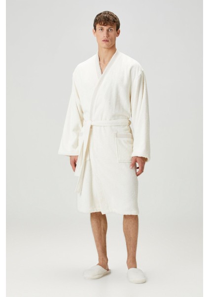 Marble %100 Pamuk Erkek Bornoz