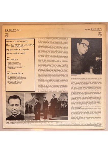 Ariel Ramirez Misa Criolla Aus Argentinien, Folkloristische Expressionen Lp Plak (Orijinal 1966 Dönem Alman Baskı Plak) fiyatları