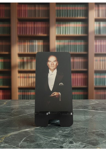 Pleksi Telefon Standı ve Telefon Tutucu Premium Atatürk Epoksi Baskı Tasarım indirimleri