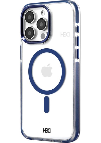 iPhone 15 Pro HBC-250 Dublin Magsafe Kapak - Lacivert