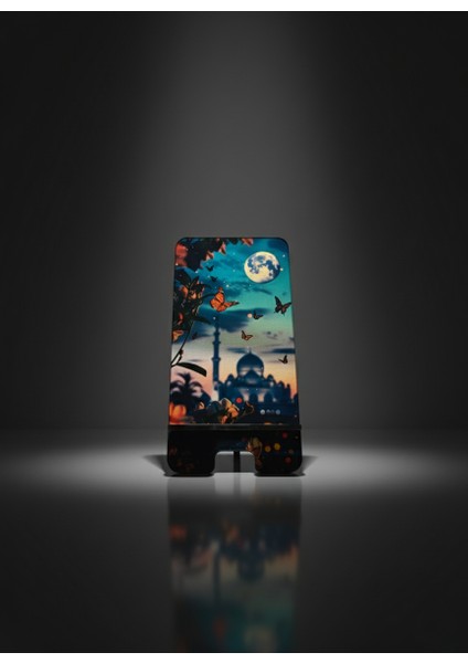 Pleksi Telefon Standı ve Telefon Tutucu Premium Dolunay Cami Epoksi Baskı Tasarım fiyatları