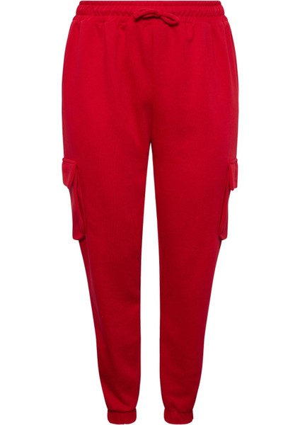 Büyük Beden Paçası Lastikli Cep Detaylı Kargo Jogger Pantolon 302773