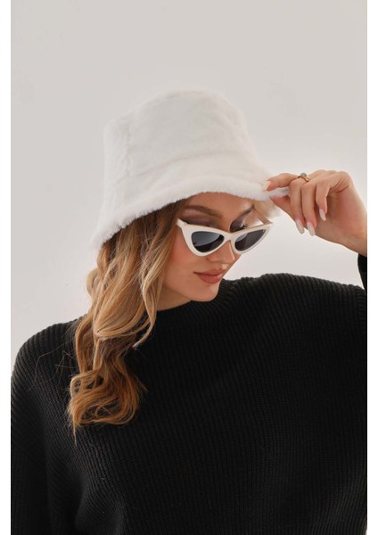 Peluş Bucket Kova Şapka
