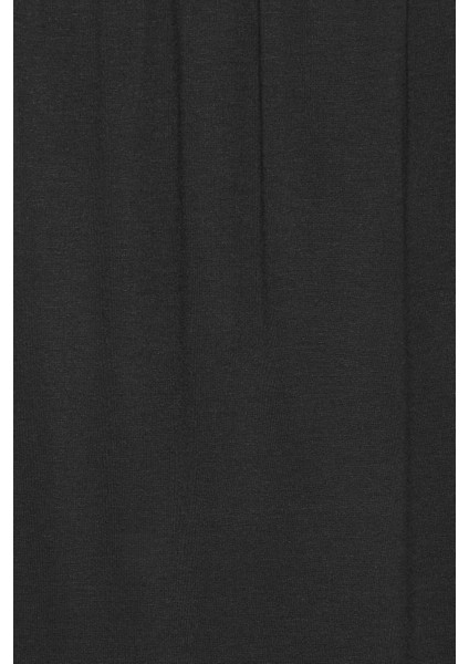 Büyük Beden Düz Kesim Cepsiz Beli Lastikli Esnek Kesim Maxi Etek 351002