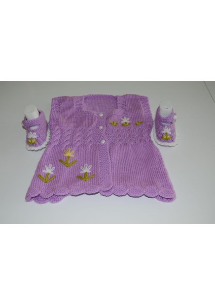 Bebek Yelek ve Patik Takımı – Çiçekli Desen 🌼 indirimleri