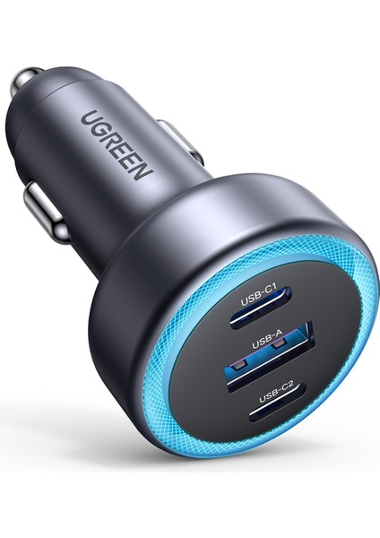 30W 3 Portlu Araç Içi Şarj Cihazı Çakmaklık Adaptörü, 45843 modelleri