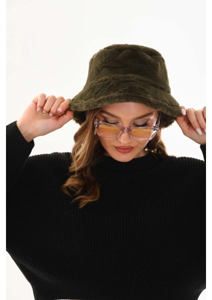Peluş Bucket Kova Şapka