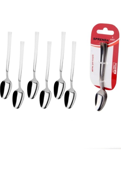 Paslanmaz Çelik 6'lı Çay Kaşığı modelleri