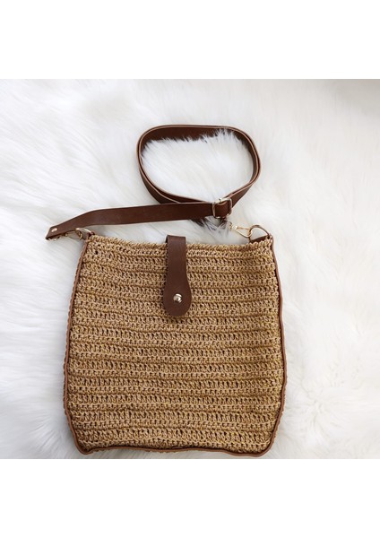 El Örgüsü Bohem Tarz Kadın Uzayabilir Askılı Çanta