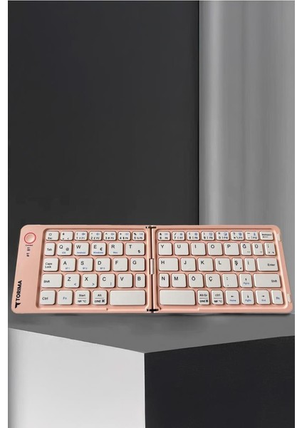 Tk-08 Pembe Kablosuz Katlanabilir Şarjlı Taşınabilir Mini Bluetooth Klavye fiyatları