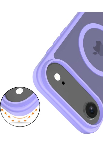 Allzey Joko Apple Iphone 17 Air Jota Magsafe Kapak - Lila modelleri