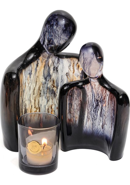 Arun Heykel- Transparan Siyah Batik (19 Cm)