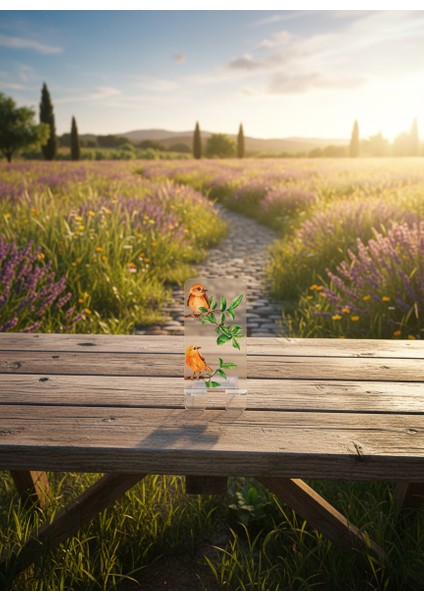 Pleksi Telefon Standı ve Telefon Tutucu Premium Serçe Epoksi Baskı Tasarım fiyatları