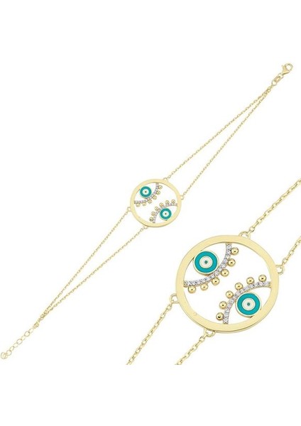Altın Nazar Göz Bileklik modelleri