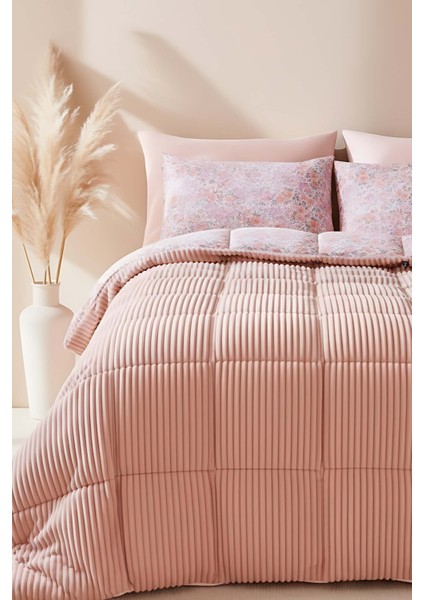 Pembe Bahar Çift Kişilik Tresa Uyku & Çeyiz Seti indirimleri