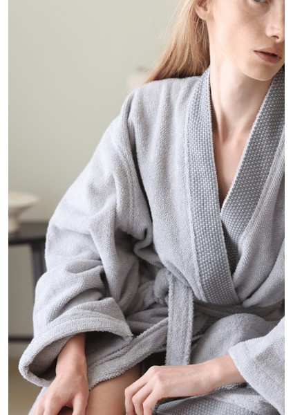 Travertine %100 Pamuk Kadın Bornoz