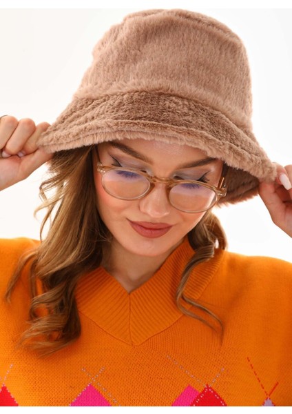 Peluş Bucket Kova Şapka