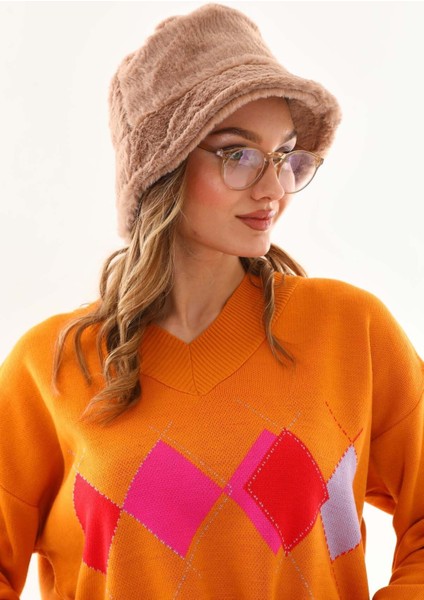 Peluş Bucket Kova Şapka modelleri