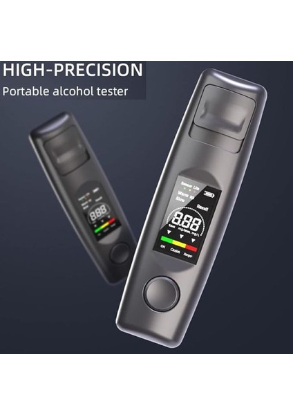 Taşınabilir Hassas Alkol Test Cihazı Temassız Üfleme Şarjlı Promil Ölçme Sürücü Alkol Testi fiyatları