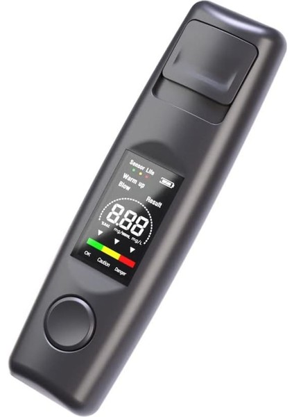 Taşınabilir Hassas Alkol Test Cihazı Temassız Üfleme Şarjlı Promil Ölçme Sürücü Alkol Testi modelleri