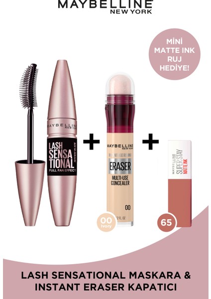 Hızlı Güzellik Seti & Super Stay 65 Mini Ruj Hediyeli