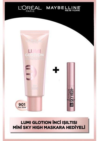 Glotion 901 Aydınlatıcı & Sky High Mini Maskara Hediyeli