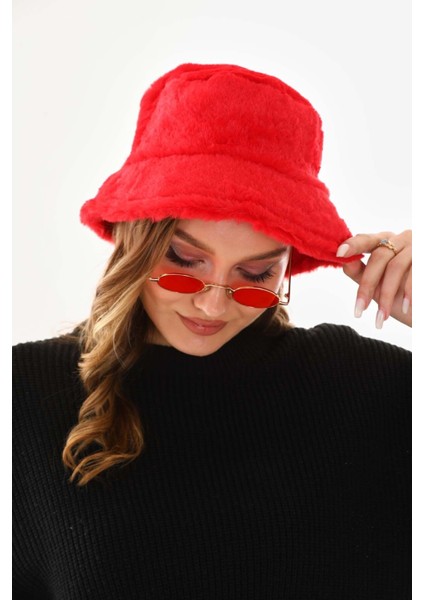 Peluş Bucket Kova Şapka