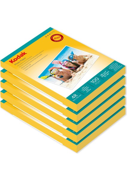 10X15 Inkjet Fotoğraf Kağıdı 4r Parlak 180GR. ( 5X100=500 Adet ) Toptaş Foto