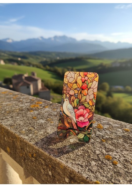 Pleksi Telefon Standı ve Telefon Tutucu Premium Beyaz Güvercin Epoksi Baskı Tasarım fırsatları