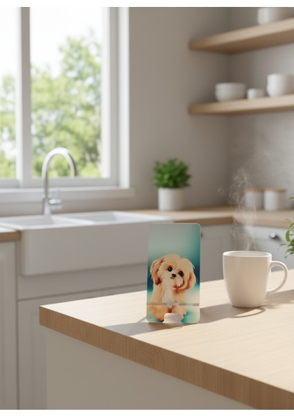 Pleksi Telefon Standı ve Telefon Tutucu Premium Sevimli Köpek Epoksi Baskı Tasarım indirimleri