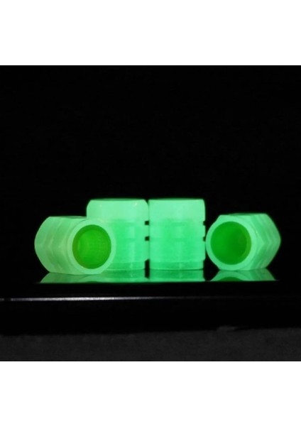 Işıklı Sibop Kapağı Seti Oto Araba Lastik Işığı Yeşil Renkli Jant Sibob Kapak 4 Adet fiyatları