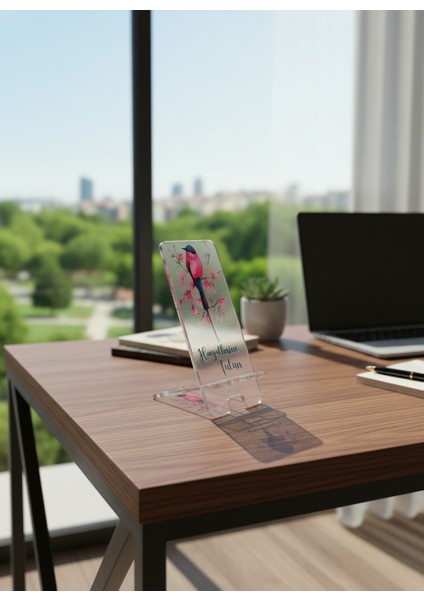 Pleksi Telefon Standı ve Telefon Tutucu Premium Hayallerine Tutun Epoksi Baskı Tasarım fiyatları