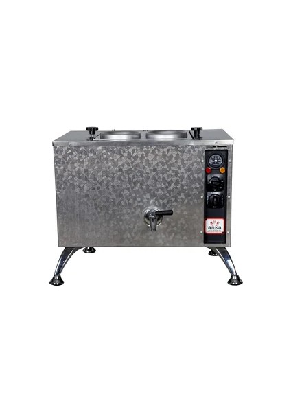 2 Demlikli Pro Kompakt Çay Kazanı Elektrikli