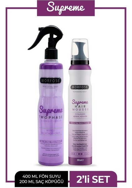 Süpreme Fön Suyu+Saç Köpüğü