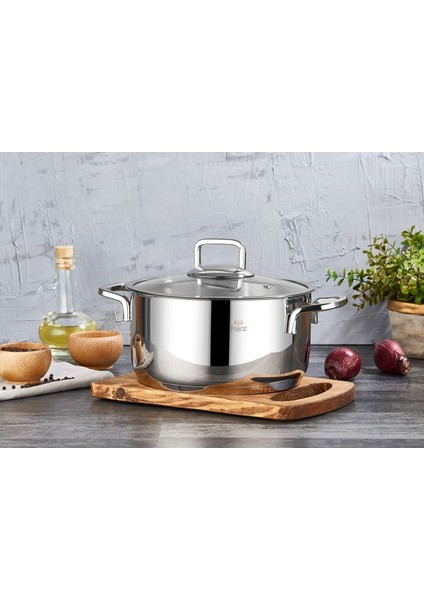 Vento 28 cm Derin Çelik Tencere