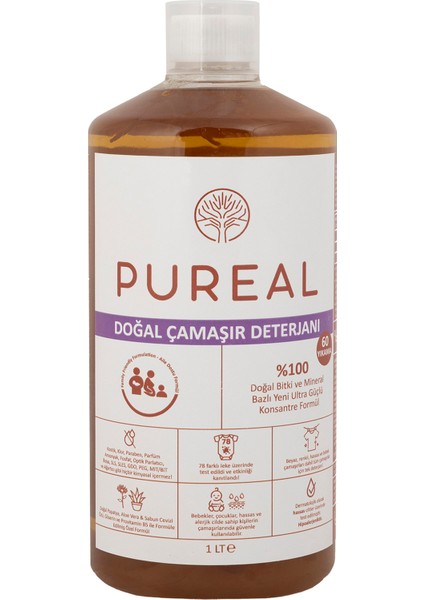 Doğal Çamaşır Deterjanı - 60 Yıkama - Kokulu