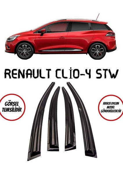 Renault Clio 4 Stw Cam Rüzgarlığı 4lü 2012-2019 Arası modelleri