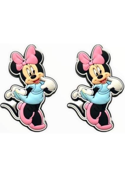 2'li Plastik Lisanslı Kırmızı Mickey Minnie Çocuk Düğme Mobilya Kulp modelleri