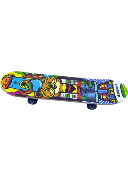 F-Sports 60CM Zımparalı Ahşap Tahta Kaykay – Orta Boy FR37739