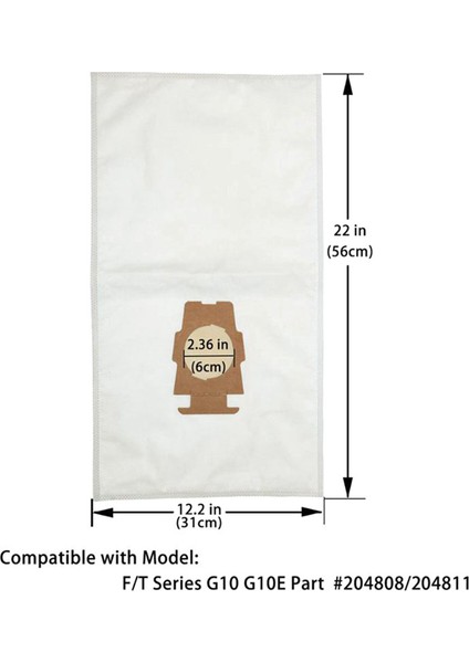 Kirby Sentrıa G10 G10E Elektrikli Süpürge Torbaları Için 10'lu Paket Kumaş Toz Torbaları Tüm Kirby Sentrıa G10 G10E Elektrikli Süpürge Torbalarına Uygundur (Yurt Dışından)