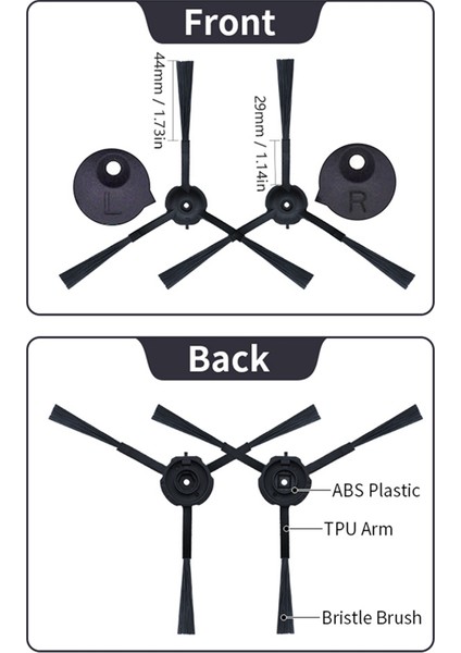 Xiaomi Roidmi Eve Plus Ana Yan Fırçalı Robot Süpürge Aksesuarları Için Hepa Filtreli Paspas (Yurt Dışından) fiyatları