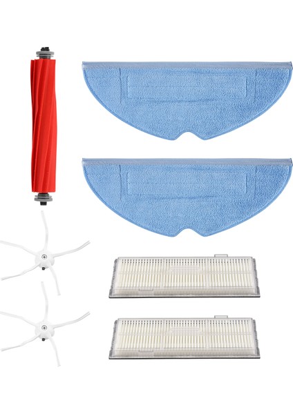 Roborock S7 S7 Plus T7S T7S Plus Robot Süpürge Için Ana Yan Fırça, Paspas Pedleri, Hepa Filtreleri ile Aksesuar Kiti (Yurt Dışından)